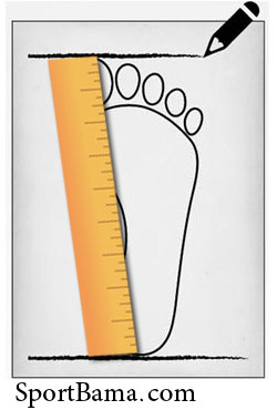 اندازه گیری طول پا، نحوه محاسبه سایز پا، سایز کفش